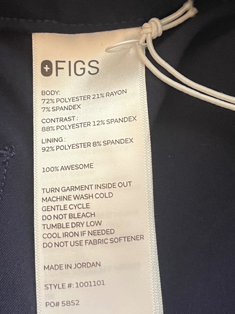 Figs Navy Uman Relaxed Jogger 11-Pocket Scrub Pants Size XXSP NWT - Picture 8 of 12